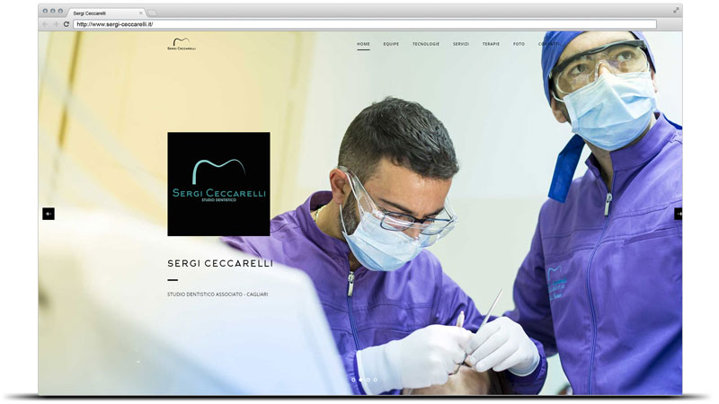 creazione sito web studio dentistico Sergi Ceccarelli a Cagliari