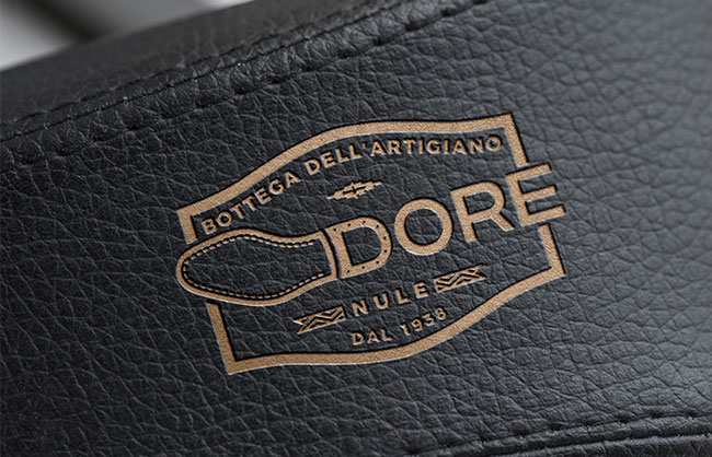 Creazione logo calzolaio Bottega dell'Artigiano DORE - Nule (SS)
