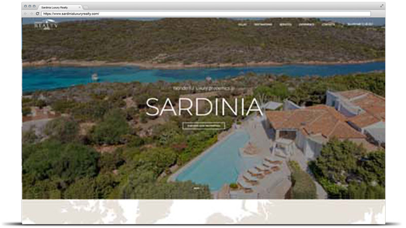 realizzazione sito web immobiliare ville di lusso - Porto Cervo - Sassari