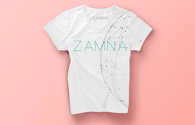 Creazione design t-shirt staff zamna
